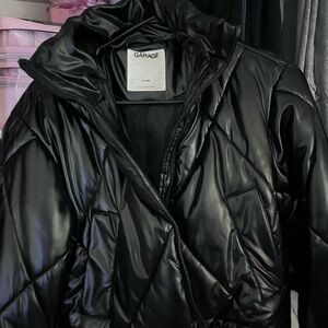 Garage Black Puffer Jacket